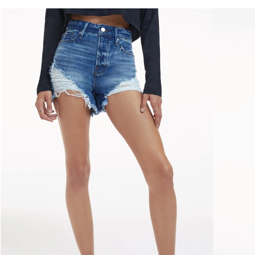 GOOD AMERICAN JEANS SHORTS NEW WITH TAGS